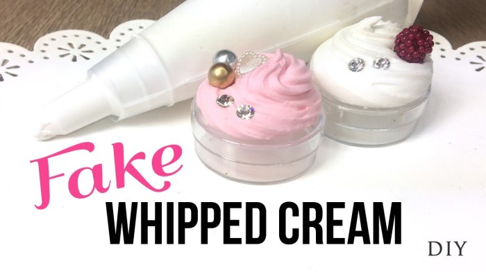 How to make fake whip cream for decoration