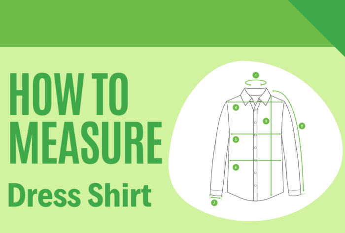 How to measure men's dress shirt neck