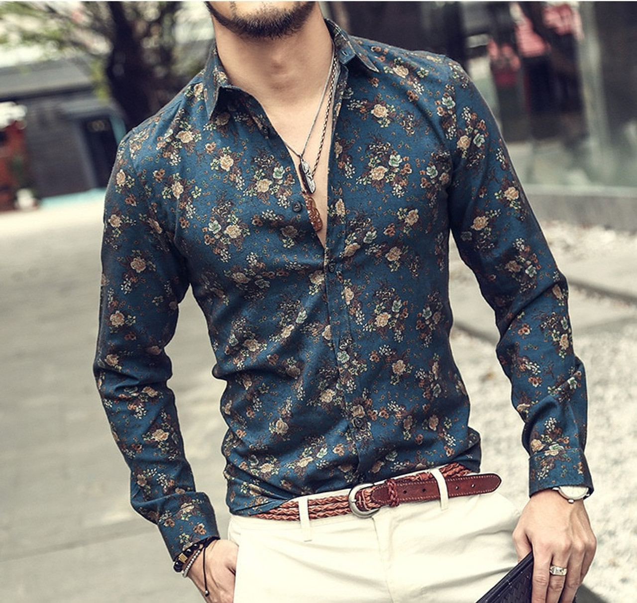 Mens floral dress shirts