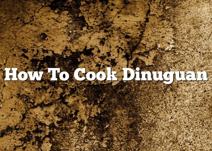 How to cook dinuguan bicol style