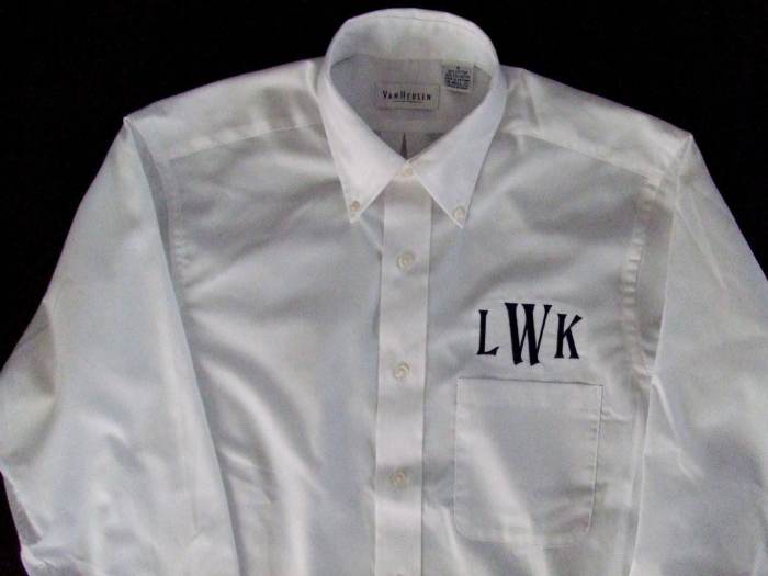 Mens monogrammed dress shirts