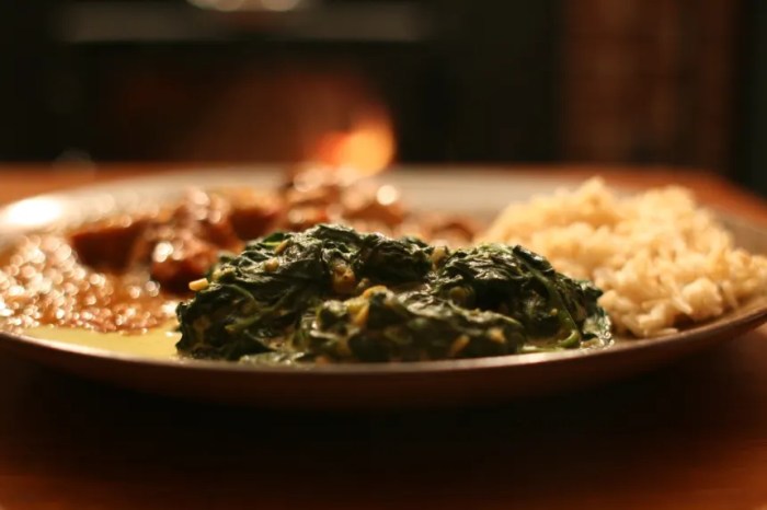 How to cook spinach west indian style